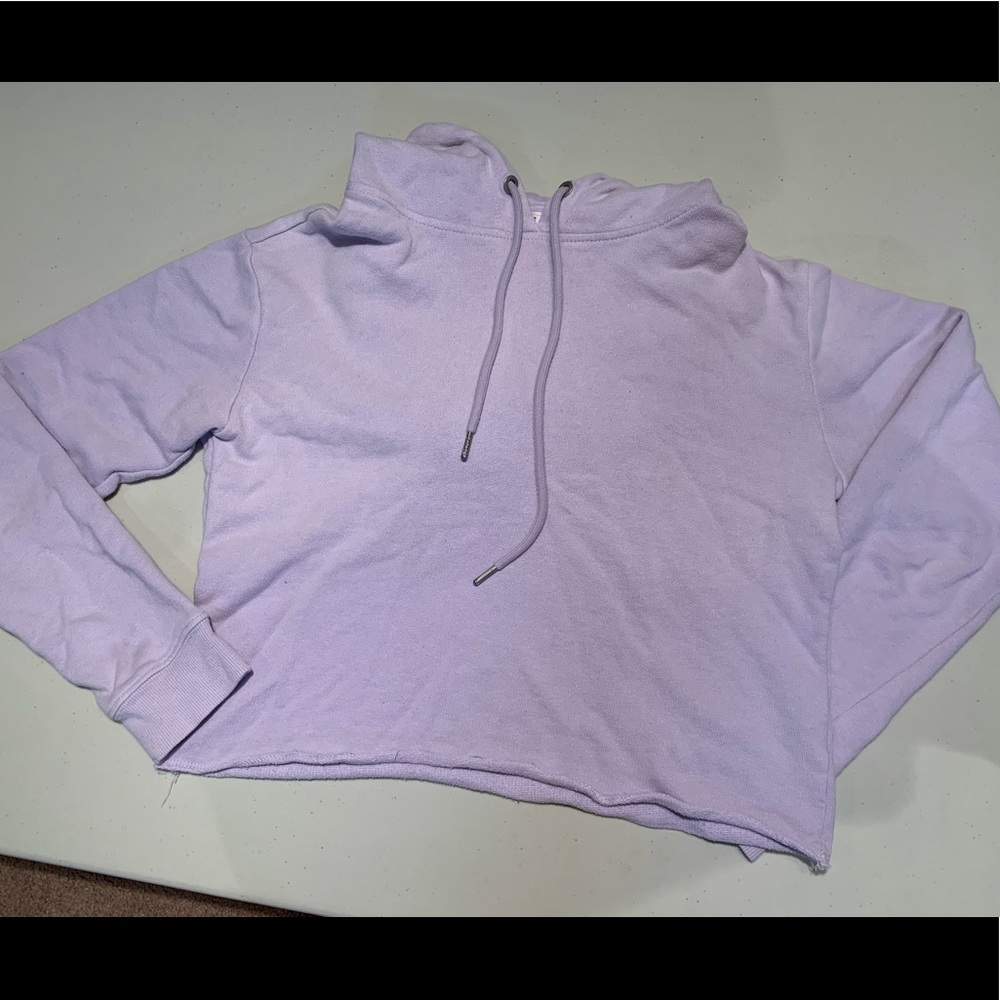 Purple, Crop Top hoodie